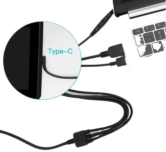 Alt view image 5 of 5 - 3-in-1 CB01 Cable with HDMI Power and USB Cables