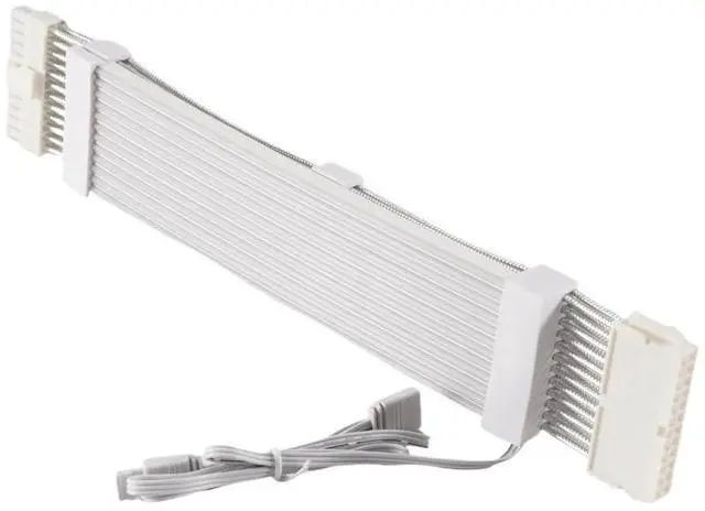 Alt view image 6 of 6 - KUNSR PC Case PSU Extension ARGB Cable ATX 24PIN PCI-E GPU Neon Color Line ARGB Streamer Transfer Graphics Card Power Cable Durable