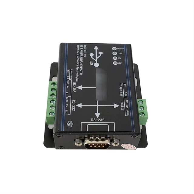 Alt view image 3 of 4 - Chip Isolated USB to T-T-L/RS232/RS485 3 in 1 Serial Port Adapter Industrial-Grade T-T-L RS-232 RS-485 Isolation
