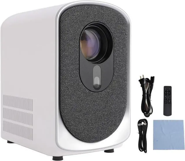 Alt view image 7 of 7 - Portable HD Projector, 1080P Supported, Android 11.0, 1GB Cache 8GB Memory, Built in Speaker, Wireless Mirroring, for Home Outdoor Movie