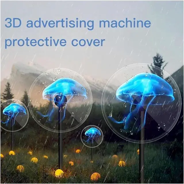 Alt view image 3 of 7 - Hologram Fan Protective Cover, 3D Naked Eye Rotary Projection Holographic Advertising Machine Fan Cover, 42/50/56/65/100cm Simple Management(45cm cover)