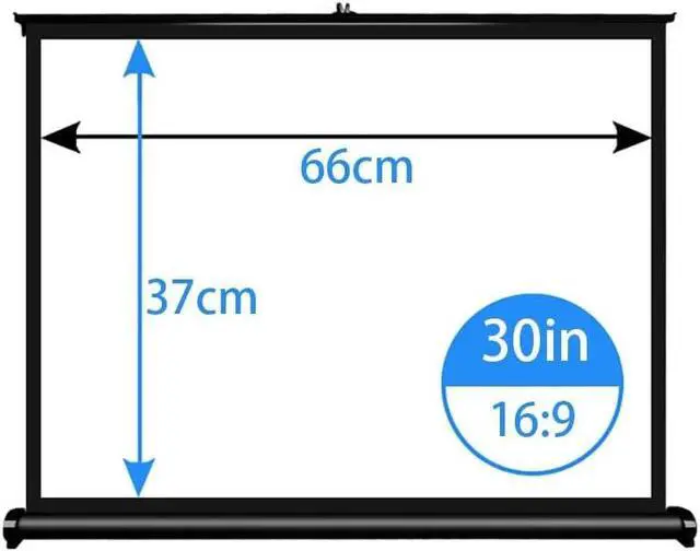 Alt view image 7 of 7 - Tabletop Projection Screen 20in 30in 40in 50in Mobile Projector Screen 16:9 4K Retractable Movie Screen for Outdoor Indoor Schools Home Theater Office (30inch/4:3)