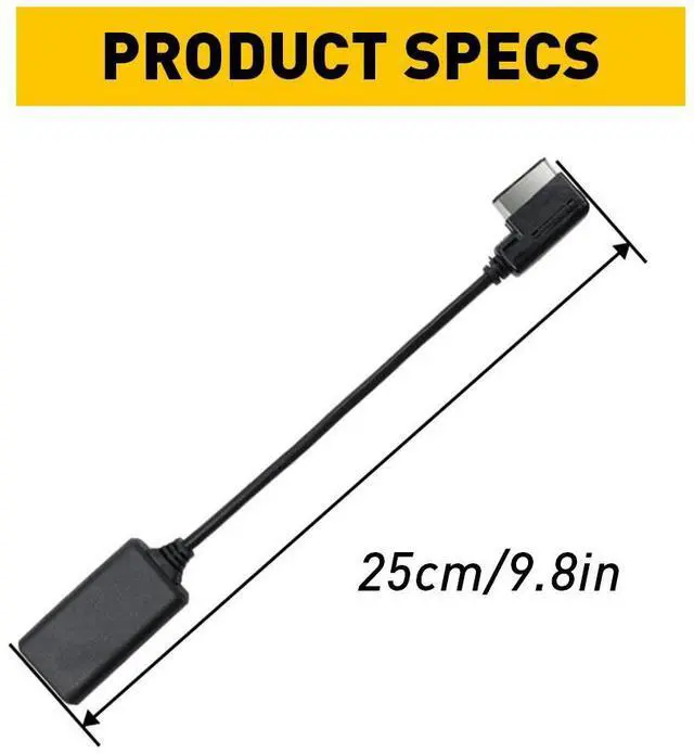 Alt view image 2 of 7 - Audio Cable Adapter AMI MMI Bluetooth Music Interface Compatible With Car AUX