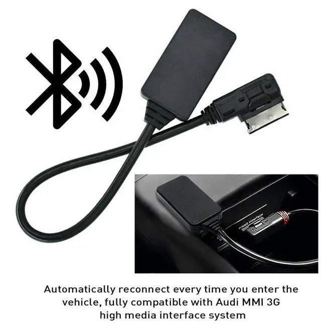 Alt view image 3 of 7 - Audio Cable Adapter AMI MMI Bluetooth Music Interface Compatible With Car AUX