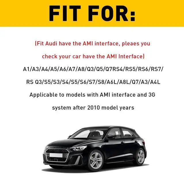 Alt view image 7 of 7 - Audio Cable Adapter AMI MMI Bluetooth Music Interface Compatible With Car AUX