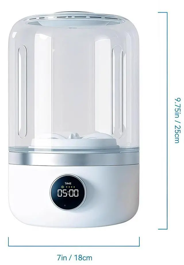 Alt view image 6 of 7 - Wireless Washing Machine, Portable Rechargeable Mini Washing Machine for Underwear, Portable Underwear Washer Mini, Cordless Small Laundry Machine Ideal for Home,Travel,Camping (White) (Pure White)