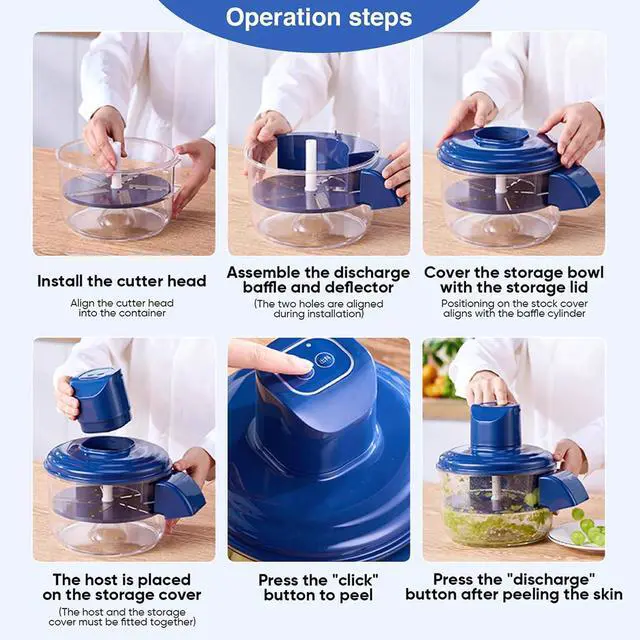 Alt view image 7 of 7 - Automatic Fruit Peeler | Automatic Rechargeable Fruit Peeling Tool | 50W Quick Home Kitchen Peeler Machine for Camping Party Barbecue Dorm Apartment