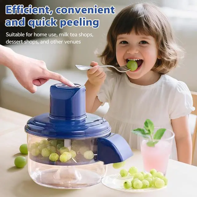 Alt view image 2 of 7 - Electric Grape Peeling Machine, Portable Automatic Electric Peeler for Fruits and Vegetables, New Automatic Small Fruit Peeling Tool, Commercial Smart Fruit Machines (2pcs)