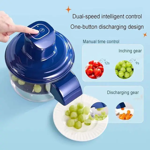 Alt view image 4 of 7 - Grape Peeling Machine, Electric Tomatoes Peeler Tool, Rechargeable Automatic Small Fruit Cherry Skin Remover Tool for Home, Kitchen