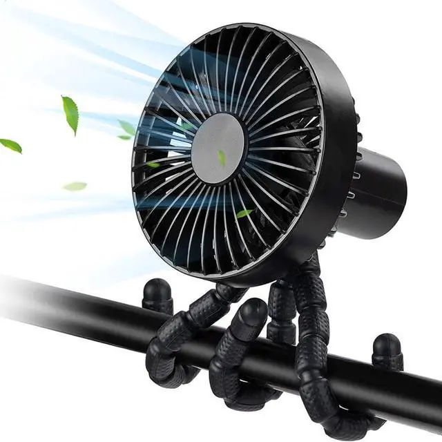 Alt view image 3 of 7 - Quiet Portable Fan - 2000mAh USB Charged, 3 Speed Settings, Foldable fan, for Home, Office, Outdoors, Travel Use