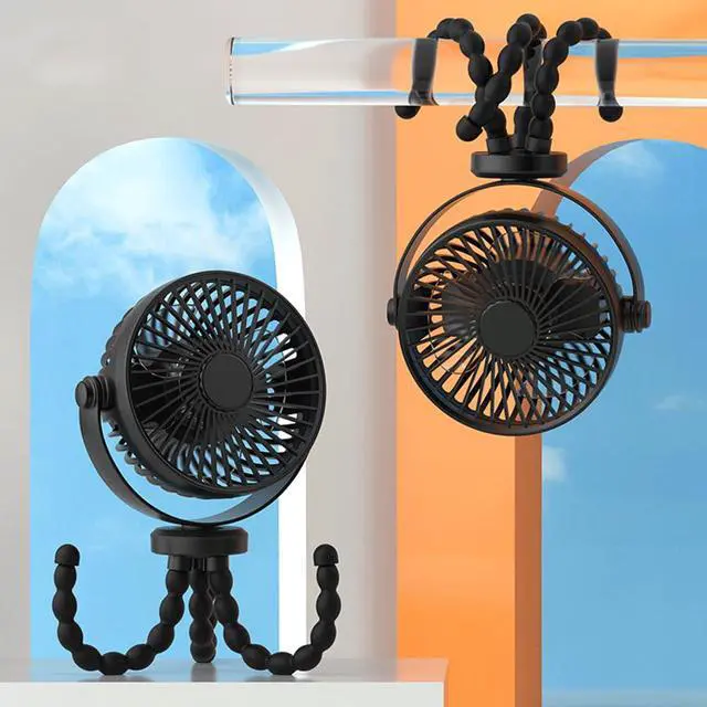 Alt view image 5 of 7 - Quiet Portable Fan - 2000mAh USB Charged, 3 Speed Settings, Foldable fan, for Home, Office, Outdoors, Travel Use