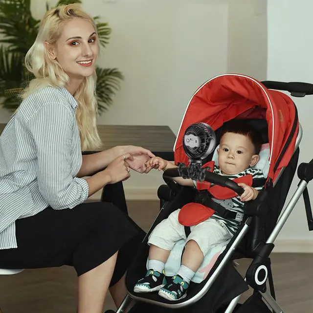 Alt view image 7 of 7 - Quiet Portable Fan - 2000mAh USB Charged, 3 Speed Settings, Foldable fan, for Home, Office, Outdoors, Travel Use