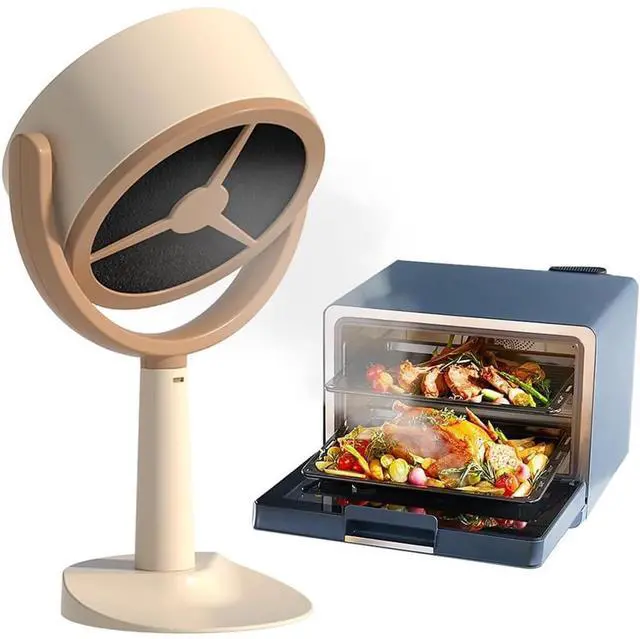 Alt view image 2 of 7 - Ginobili Desktop Range Hood, Portable Range Hood with 2 Speed Exhaust Fan, Adjustable Hanging Mini Extractor Hood for BBQ A Easy to Use