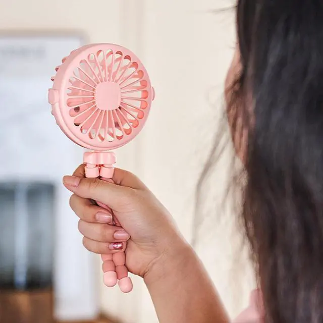 Alt view image 4 of 5 - Stroller Fan, Octopus Stro-ller Fan, Pram Fa-n Clip On Stroller, 360° Rotate Flexible Tripod Handheld Cooling F-an, For Stro-ller Handlebars, Fitness, Bike, Camping, BBQ