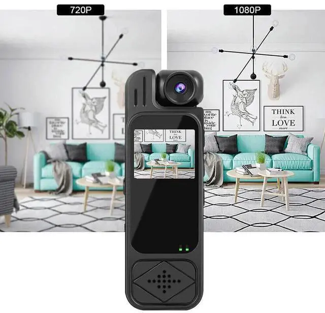 Alt view image 5 of 7 - 20 Hour 1080P Camcorder Mini Police Body Camera HD 180° Video DVR IR Night Cam