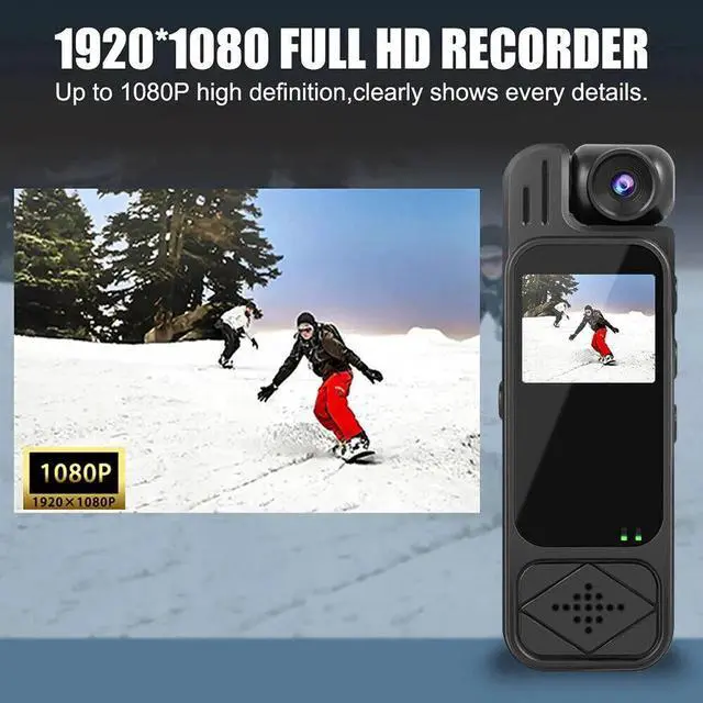 Alt view image 6 of 7 - 20 Hour 1080P Camcorder Mini Police Body Camera HD 180° Video DVR IR Night Cam