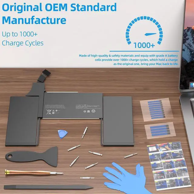 Alt view image 7 of 7 - A1965 Battery & Tool Kit for MacBook Air 13 inch A1932 A2179