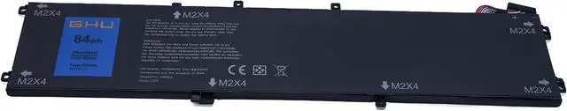 Alt view image 2 of 6 - GHU 4GVGH Battery Compatible with Dell Precision 5510, Dell XPS 15 9550 - Premium 84Wh, UL Tested, Fast Charging, 1P6KD and -Free Return