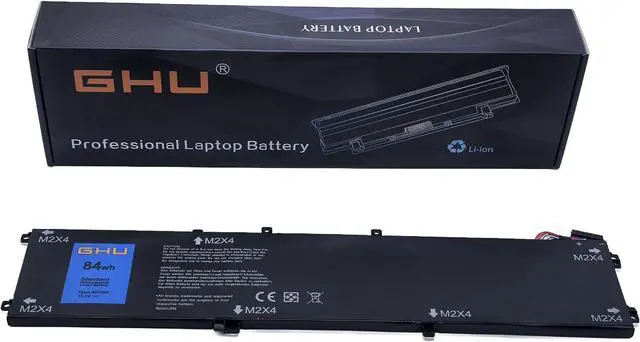 Main image of GHU 4GVGH Battery Compatible with Dell Precision 5510, Dell XPS 15 9550 - Premium 84Wh, UL Tested, Fast Charging, 1P6KD and -Free Return