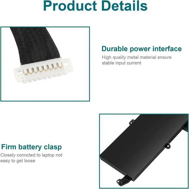 Alt view image 3 of 7 - ASUNCELL C41N1908 Battery Replacement for Asus ROG Zephyrus G14 GA401II GA401IV GA401IH GA401IU GA401IV GA401IV-BR9N6 GA401Q GA401QH GA401QM