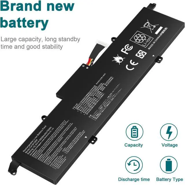 Alt view image 7 of 7 - ASUNCELL C41N1908 Battery Replacement for Asus ROG Zephyrus G14 GA401II GA401IV GA401IH GA401IU GA401IV GA401IV-BR9N6 GA401Q GA401QH GA401QM