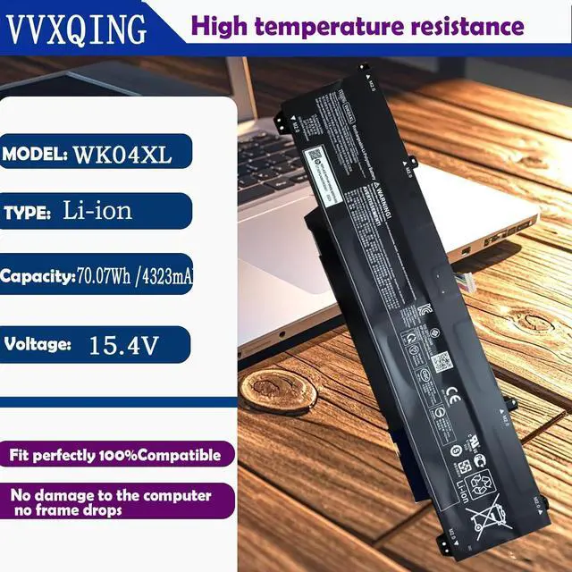 Alt view image 2 of 7 - WK04XL Battery Replacement for HP Victus 16-E 16-D 16-R 16-S 15-FB 15-FA