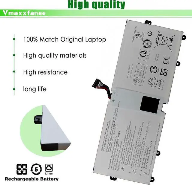 Alt view image 3 of 7 - LBV7227E Laptop Battery Replacement for LG Gram 17Z90N 15Z90N Gram 16 2-in-1 16T90P 16Z90P 16Z90PG 16Z90PC 17Z90P 16ZD90P Series 80Wh 7.74V 10336mAh