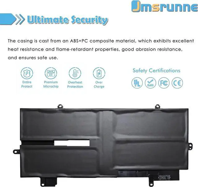 Alt view image 4 of 7 - L20M4P71 Laptop Battery Replacement for ThinkPad X1 Carbon 9th 10th Gen X1 Yoga 7th 6th Gen 2021 Series L20C4P71 L20D4P71 L20L4P71 SB10T83218 SB10T83216 SB10T83215 SB10T83217