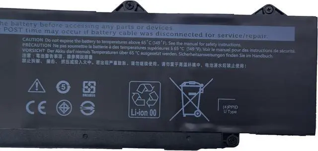 Alt view image 3 of 6 - R73TC Laptop Battery Compatible with Dell Latitude 3340 3440 3480 3540 3580 5340 5440 5540 Series KDM9P DR02P GRWKG 2X1V9 GTG7N - 11.4V 54Wh
