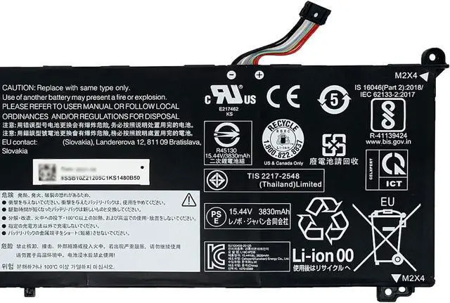 Alt view image 5 of 7 - L19C4PDB Laptop Battery 60Wh 3912mAh 4-Cell 15.44V Compatible with Lenovo ThinkBook 14 G2 G3 G4 G5 / ThinkBook 15 G2 G3 G4 G5 / ThinkBook 14s Yoga ITL / 14s Yoga G2 G3 Series L19M4PDB L20M4PDB
