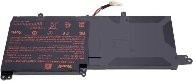 Alt view image 2 of 6 - Tanch Genuine N130BAT-3 Laptop Battery 6-87-N130S-3U9A1 6-87-N130S-3U9 3ICP5/62/72 6-87-N130S-31A00 Replacement for Clevo N130BU N130WU N131WU N131BU N141WU N141ZU N140WU N250PU S4System76 Galago Pro