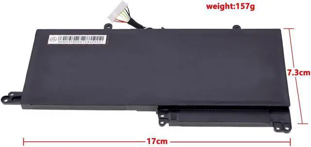 Alt view image 3 of 6 - Tanch Genuine N130BAT-3 Laptop Battery 6-87-N130S-3U9A1 6-87-N130S-3U9 3ICP5/62/72 6-87-N130S-31A00 Replacement for Clevo N130BU N130WU N131WU N131BU N141WU N141ZU N140WU N250PU S4System76 Galago Pro