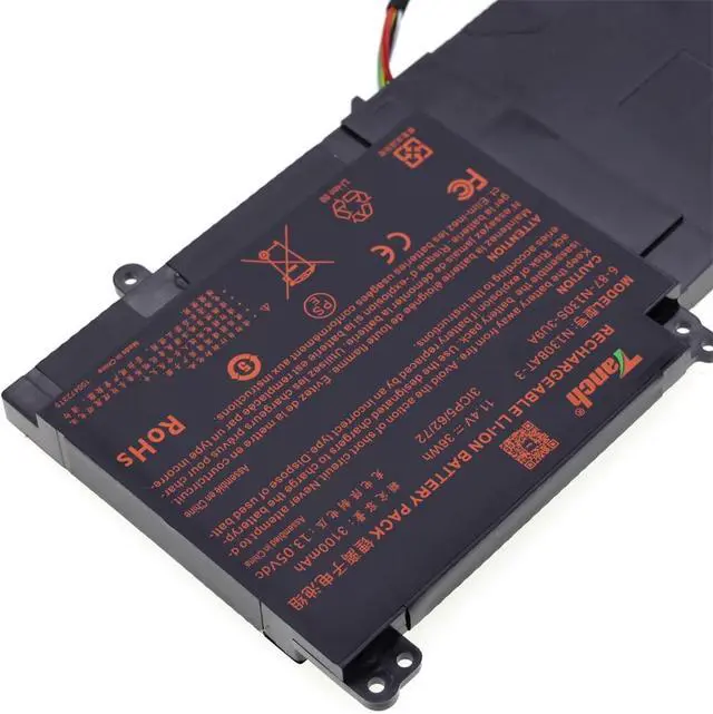 Alt view image 6 of 6 - Tanch Genuine N130BAT-3 Laptop Battery 6-87-N130S-3U9A1 6-87-N130S-3U9 3ICP5/62/72 6-87-N130S-31A00 Replacement for Clevo N130BU N130WU N131WU N131BU N141WU N141ZU N140WU N250PU S4System76 Galago Pro