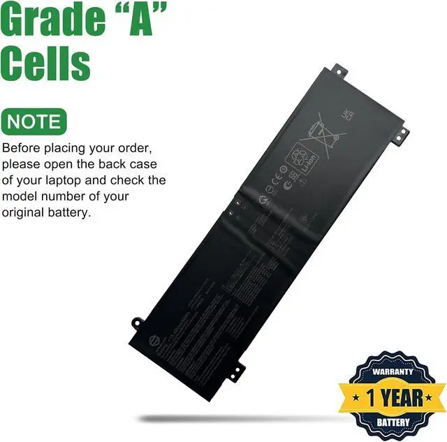 Alt view image 4 of 6 - C41N2010 Laptop Battery Replacement for Asus Rog Strix G15 G513IC G513IH G513QC G513QE G17 G713QE Series Notebook 15.48V 56Wh 3620mAh