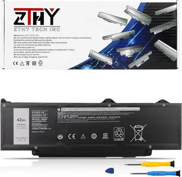 Main image of GRWKG JTG7N Battery 42Wh Replacement for Dell Latitude 3340 3440 3450 3540