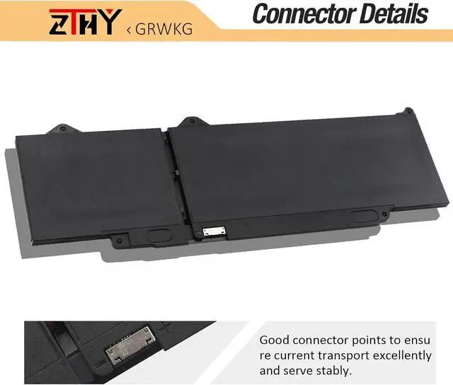 Alt view image 4 of 7 - GRWKG JTG7N Battery 42Wh Replacement for Dell Latitude 3340 3440 3450 3540