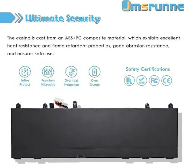 Alt view image 4 of 7 - 76Wh WP06XL Laptop Battery Compatible with HP EliteBook 860 865 G10 / 860 865 G9 / EliteBook 865 G11 / ZBook Firefly 16 G9 G10 Series M64306-1C1 M73470-005 HSTNN-IB9Z