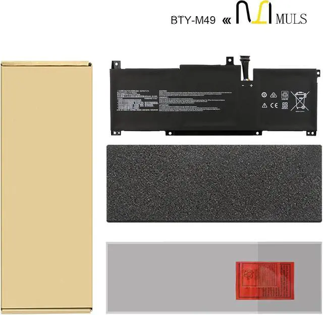 Alt view image 7 of 7 - MULS BTY-M49 Laptop Battery for MSI Modern 14 B10M B10RAS B10RASW B11SB