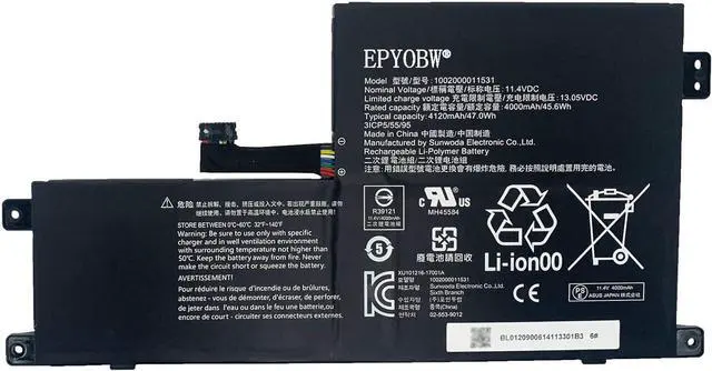 Main image of 1002000011531 Laptop Battery 47Wh 4120mAh 11.4V