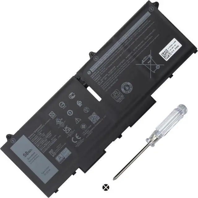 Main image of 07KRV 58Wh Laptop Battery for Dell Latitude 7530 7430 5530 5430 5330 Precison 3570 P104F005 P104F006 P137G004 P137G005 P137G006 H4PVC 0H4PVC Y86WG 0Y86WG 8WRCR 08WRCR 78FWY 078FWY 04FVJG 15.2V 3625mAh