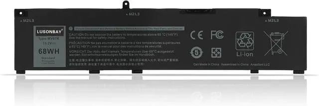 Main image of MV07R Laptop Battery Replacement for Dell G3 15 3500 3590 3700 3790 G5 5500 5505 SE Series New Replcement Battery for JJRRD 0JJRRD 266J9 72WGV W5W19 P89F MVO7R PN1VN M4GWP 15.2V/68Wh