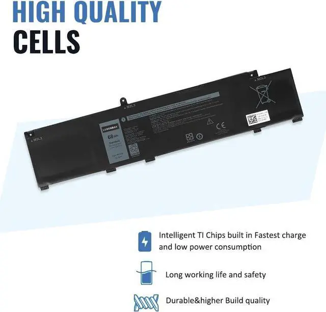 Alt view image 3 of 7 - MV07R Laptop Battery Replacement for Dell G3 15 3500 3590 3700 3790 G5 5500 5505 SE Series New Replcement Battery for JJRRD 0JJRRD 266J9 72WGV W5W19 P89F MVO7R PN1VN M4GWP 15.2V/68Wh