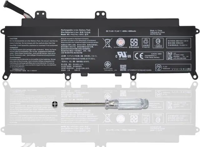 Main image of PA5278U-1BRS Laptop Battery for Toshiba Tecra X40-D X40-E X40-F Portege X30-D X30-E X30-F Series Notebook PT28U-0LN03X PT274U-01N001 11.4V 48Wh 4080mAh 3-Cell