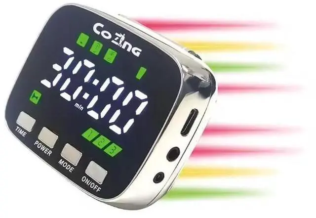 Main image of COZING wristband LLLT Watch 4 Colors lights Intracranial therapy with nasal and ear laser probe, LCD screen