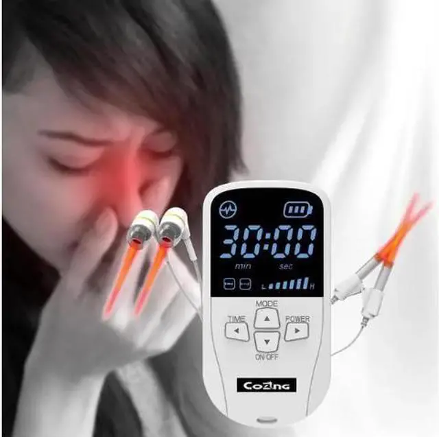 Main image of COZING Nose Rhinitis Sinusitis relief Therapy Massage Hay Fever Low Frequency Pulse Laser Health Care Machine