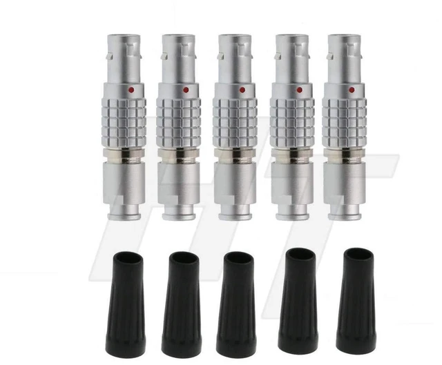 Main image of HangTon 5-Pcs FGG 0B 5-Pin Male Circular Push-Pull Connector Cable Plug for Timecode Data & Power