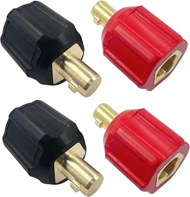 Main image of 05335 Welding Leads Adapter Set, Dinse-Type Machine Plug Connector, 4 Pack