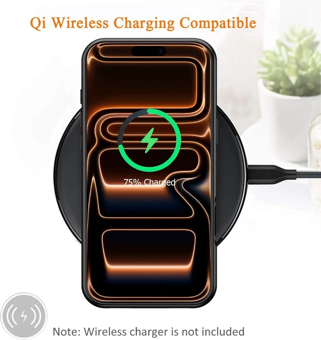 Alt view image 7 of 7 - Battery Case for iPhone 17 Pro Max,12000mAh Rechargeable Portable Charging Case with Wireless Charging Compatible for iPhone 17 Pro Max (6.9inch) with Carplay Extend Battery Pack Charger Cover (Black)