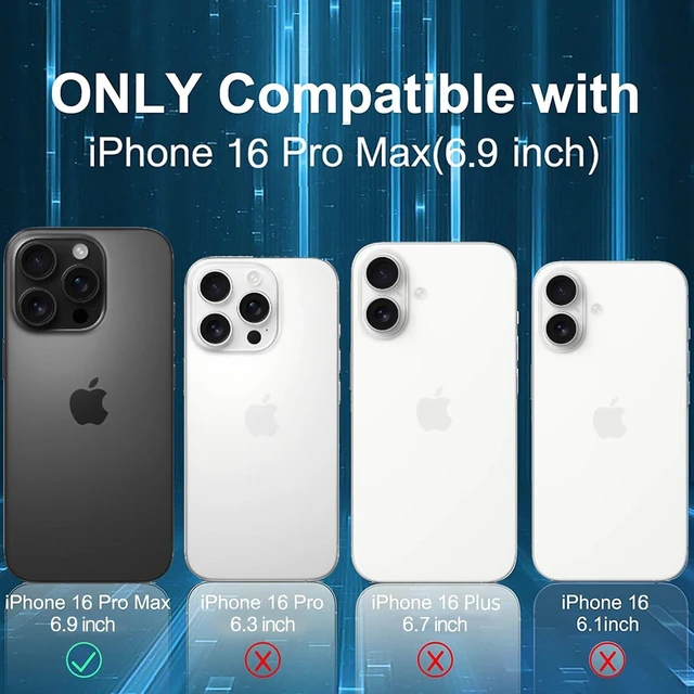 Alt view image 2 of 7 - Battery Case for iPhone 16 Pro Max, 12000mAh Protective Charging Case with Wireless Charging Compatible with iPhone 16 Pro Max (6.9 inch) Rechargeable Battery Pack Charger Cover with Carplay (Black)