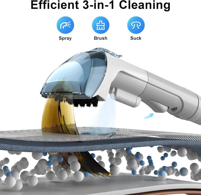 Main image of Carpet Cleaner Machine Upholstery - 450W Shampooer Couch Cleaning Portable Vacuum Rug Sofa Car Seat Fabric Mattress Pet Spot Extractor for Furniture Water Hand Held Scrubber Small Deep Washer